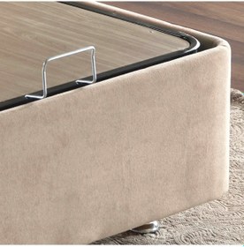 Resim Nironyatak Niron Polo Baza Ve Başlık Seti -120X200 Cm Tek Kişilik Sütlü Kahv 