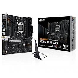 Resim Asus TUF Gaming A620M-Plus Wi-Fi AMD AM5 DDR5 6400 MHz Micro ATX Anakart 