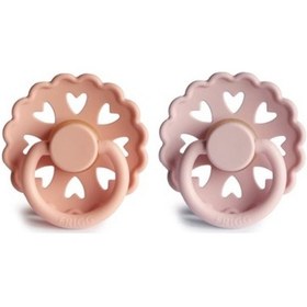 Resim FRIGG Fairytale İkili Kauçuk Emzik - Pretty in Peach/Primrose 0-6 Mavi 
