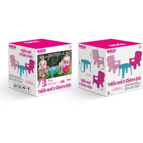 Resim Dolu Unicorn Masa Ve 2 Li Sandalye Seti 2503 