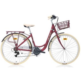 Resim Carraro Juliet 26 Jant 430h 21 Vites V Fren Şehir Bisikleti Mat Mürdüm Krom Mürdüm 