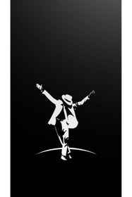 Resim aydın garage Michael Jackson Kapı Direk Kaplama Folyosu BASKILI STİCKER Sağ-Sol 2 Adet 22*50 CM 