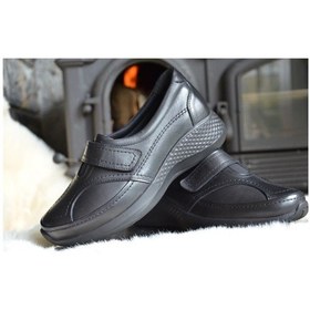 Resim King Paolo U6595 Shoeflex Bunyon - Siyah - Bayan Ayakkabı,Deri Ay 