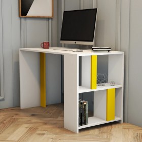 Resim Variant Mobilya Variant Lima Çalışma Masası - Beyaz / Sarı 
