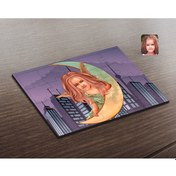Resim Kişiye Özel Kız Çocuk Melek Karikatürlü Ahşap Puzzle-1 