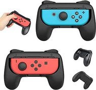 Resim Controller Grip Joy Con tutucu ile uyumlu, Switch & Switch OLED model Joystick kapaklı, 2 adet sap kontrol kolu tutucu, JoyCon tutucu aksesuar için kontrol kolu 