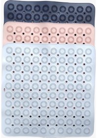 Resim İsgstore Kare Masajlı Silikon Banyo & Duş Kaydırmazı Antrasit GP-150 Antrasit 