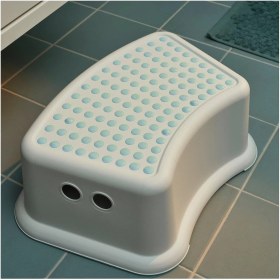 Resim IKEA Försıktıg Çocuk Basamağı Beyaz-Turkuaz 37X13 cm 