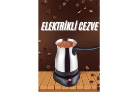 Resim Marsilyan Elektrikli Türk Kahvesi Makinesi Elektrikli Cevze Telveli 