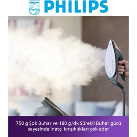 Resim Philips Buhar Kazanlı Ütü, Yapayzeka Teknolojisi, Kumaş Algılama, Activesense(Kameralı), Güçlü Buhar PSG9050/20 