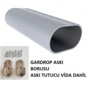 Resim Gardrop Dolap Aleminyum Elbise Askı Borusu 125 Ile 150 Cm Arası 