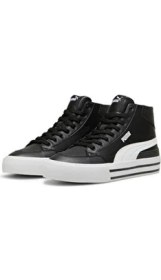 Resim Puma Court Classic Vulc Orta Tenis Ayakkabı Siyah 39748201 Hafif ve Esnek Tasarım ile Spor ve Günlük Kombin 