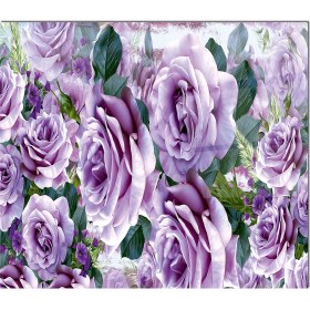 Resim Olinpa Cam Ocak Arkası Koruyucu | Çiçek Desenli 