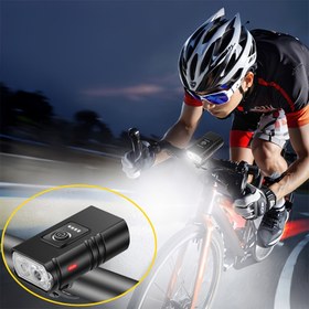 Resim Bisiklet Işığı Bisikleti Işınlatıcı Ekipman Gece Sürüşü Yol Dağ Bisikleti Bisiklet Işığı Elde Taşınabilir Elektrik Aksesuarları ile Kullanılabilir USB Şarj Güç Ekranı 