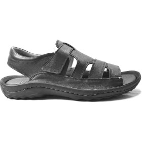 Resim Onlo Ayakkabı DK.0918 Hakiki Deri Anatomik Erkek Sandalet 