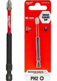 Resim MİLWAUKEE BİTS UÇ Matkap Ucu Tornavida Ucu Vidalama Ucu PH2-90mm 