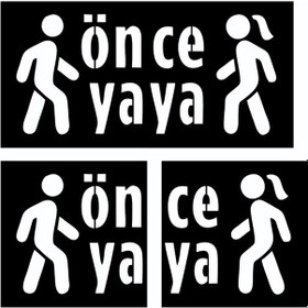 Resim Önce Yaya Şablonu Alüminyum Boya Şablonu Önce Yaya Sembolü Üretimi 100x200 Cm İki Parça 