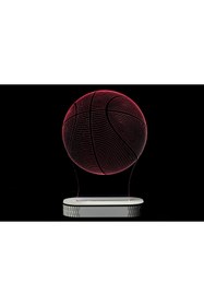 Resim TMY Tasarım 3D Gece Lambası Basketbol Topu 