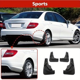 Resim Challenger Mercedes C Class W204 Sport 2012 2013 Çamurluk Koruyucu Seti 4 Parça Bc 28 Abs Araç Aksesuarı 