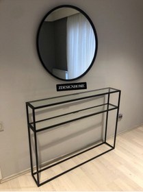 Resim zdesignhome 80 Çap Ayna+ 120 cm Dresuar Takım 