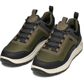 Resim Geox Erkek Haki U Spherıca 4x4 B Abx A - Text+ Bağcıklı Kalın Tabanlı Kumaş Sneaker U56FDA0119JC3009 