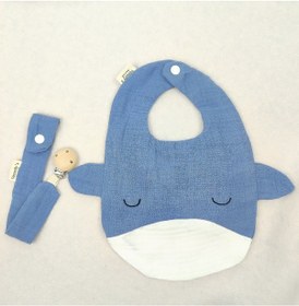 Resim Venedy's Blue Whale Mama Önlüğü Seti Mavi 