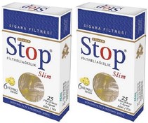 Resim Stop Slim Filtreli Ağızlık İnce Sigara Filtresi 25 li x 2 Paket 