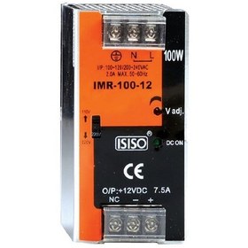 Resim Imr-100-24 - 100W 24Vdc 4.2A Ray Montajlı Kapalı Tip Mini Güç Kay 