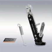 Resim Dream011 Silvery Ağır Hizmet Ayaklık - Kaymaz Tabanlı, Çoğu Motosiklete Uyumlu 