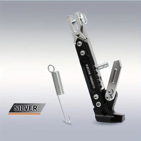 Resim Dream011 Silvery Ağır Hizmet Ayaklık - Kaymaz Tabanlı, Çoğu Motosiklete Uyumlu 