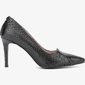 Resim Valmenti Kadın Hakiki Deri Siyah Stiletto VLM2180 