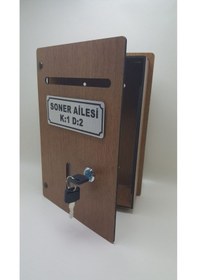 Resim Küçük Boy Ahşap Kişiye Özel Posta Kutusu 