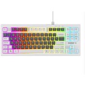 Resim Everest KB-98 SILENT TKL Gri Mavi-Beyaz Rainbow Q Membrane Klavye 
