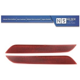 Resim Bmw F01 Tampon Reflektörü Arka Sol-Sağ Takım 2008-2012 