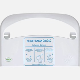 Resim Klozet Kapak Örtüsü Dispenseri Beyaz 