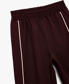 Resim Koton Geniş Paça Biyeli Bordo Kız Çocuk Pantolon 6wkg40034aw Bordo 