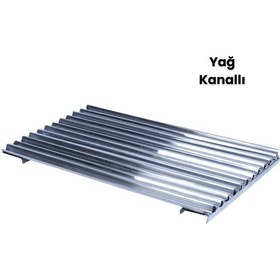 Resim Yağ Kanallı Barbekü Mangal Izgara 