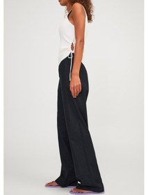 Resim Jack & Jones Jjxx Jxpoppy Lınen Hw Pant Pnt Siyah Kadın Pantolon 000000000101961816 Siyah 