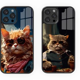 Resim Cat-Dog Çift Flexıble Cam Kılıf 