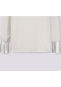 Resim Bulalgiy Kadın Ekru Şifon Bluz - Bga394283-ekru Ekru 