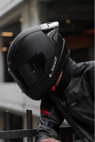 Resim LS2 Rapid 2 Race Mat Siyah Kask 