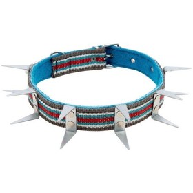 Resim Kangal U Çivili Dokuma Boyun Tasması Köpek Boyun Tasması 