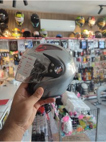 Resim karagöz motor Çocuk kaskı 1 ve 5 yaş için uygundur gri 