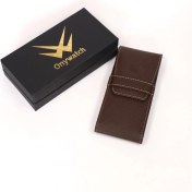 Resim One Watch El Yapımı Saffiano Dana Derisi Saat Kesesi - Saat Kutusu 