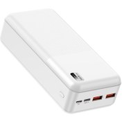 Resim Led Göstergeli 30000 Mah Powerbank Pd 22.5w & Qc 3.0 Hızlı Şarj Çift Usb Ve Type-c Çıkışlı Beyaz Siyah 