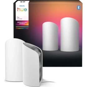 Resim Philips Hue Flare 2'li Paket Akıllı Duvar Aydınlatma - Beyaz - Renkli Işık, Colorcast Teknolojisi, B 