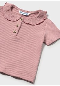 Resim Mayoral Bebek Fırfırlı Polo Gömlek Pembe 