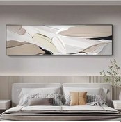 Resim Modern Yatak Odası El Yapımı Yağlı Boya Tablo 135x60cm 