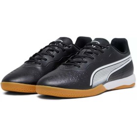 Resim Puma King Match IT 107261-01 Profesyonel Futsal Tenis Salon Ayakkabısı SİYAH 