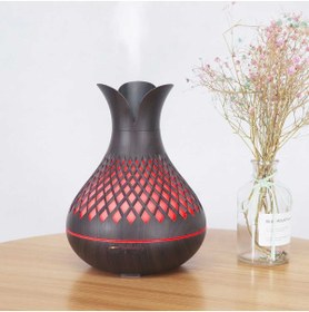 Resim Sarftech Ultrasonik Hava Nemlendirici Aromatik Oda Kokusu 7 Renk Led Işıklı 500ml kumandalı 